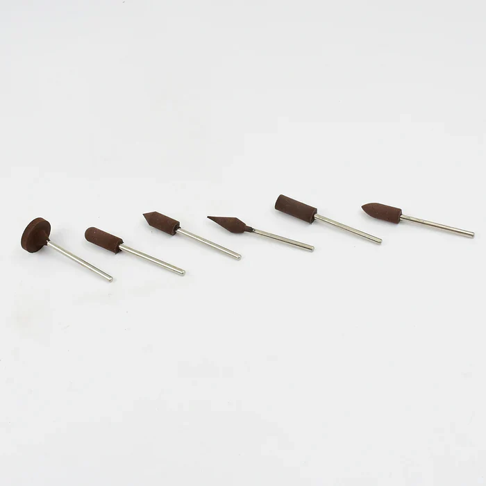 8657 Mounted Points Abrasive Stone Head Mounted Grinding Wheel Bits Rotary Tool Kit (6 Pcs) - Image 5