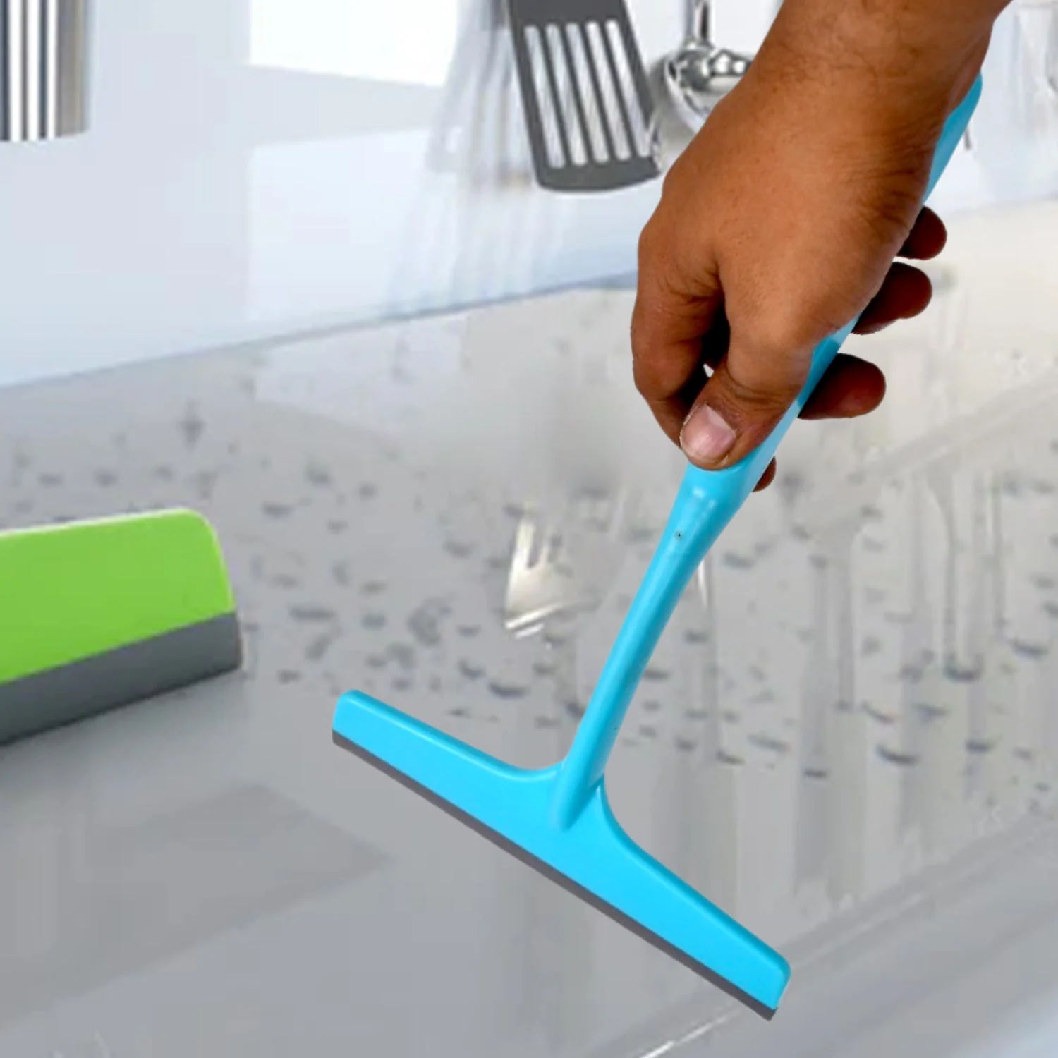 8706A Kitchen Platform and Glass Wiper No-Dust Broom, Long Handle, Easy Floor Cleaning. - Image 5