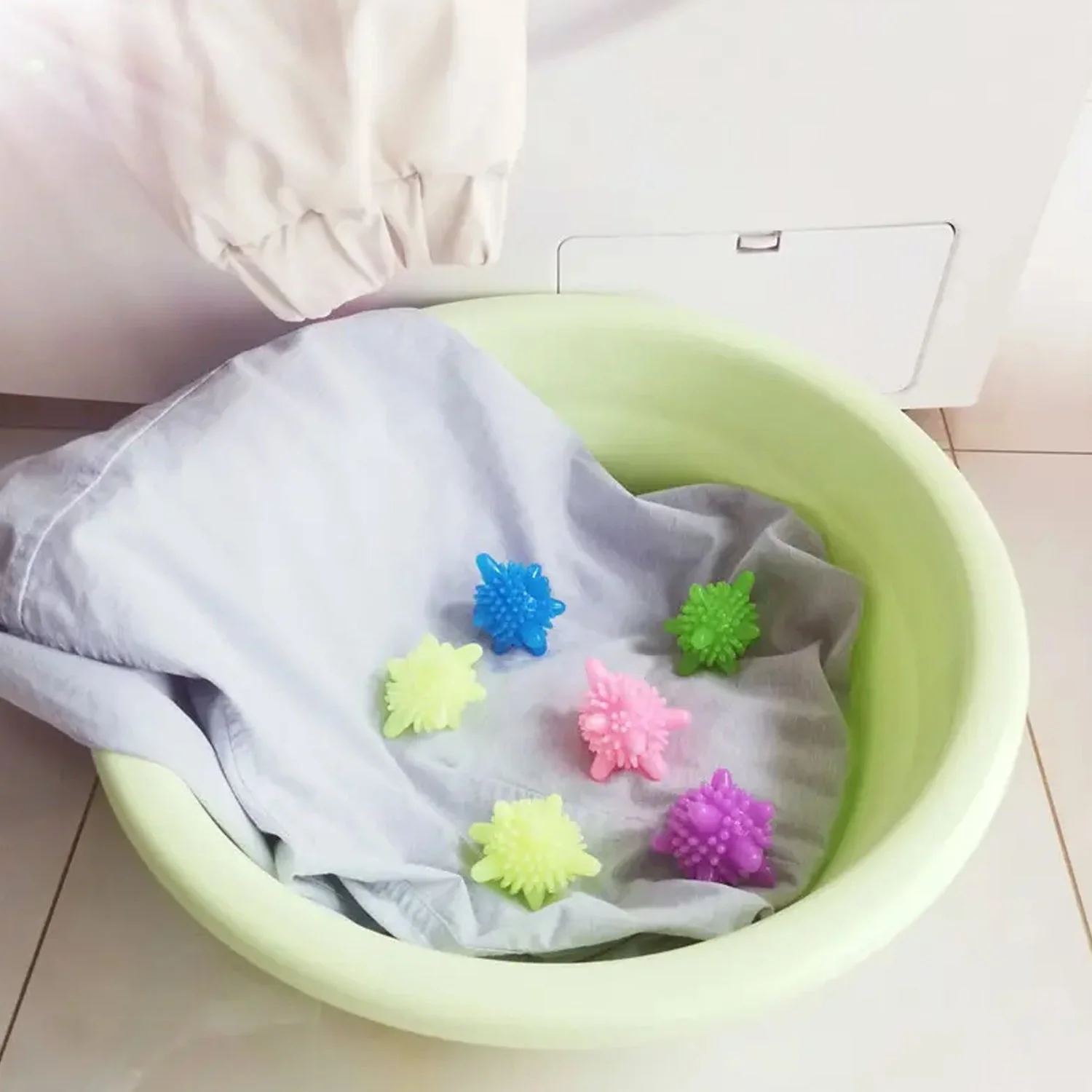 8737 Soft Star Washing Machine, Laundry Dryer Balls Laundry Ball for Household Cleaning Washing Machine Clothes Softener (10 Pcs / Multi Color) - Image 5