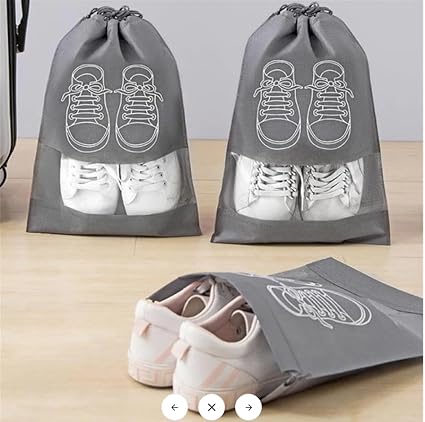8827 Travel Essentials Shoe Bags for Men and Women (44x32cm) - Pack Of 1pc - Image 3