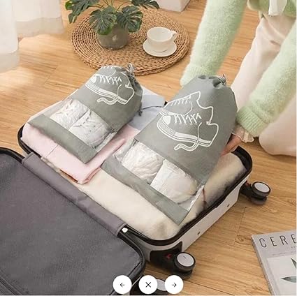8827 Travel Essentials Shoe Bags for Men and Women (44x32cm) - Pack Of 1pc - Image 5