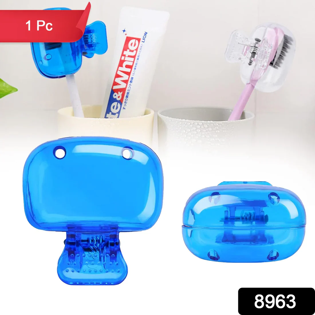 8963 Plastic Toothbrush Head Cover Cap (1 Pc) - Image 2