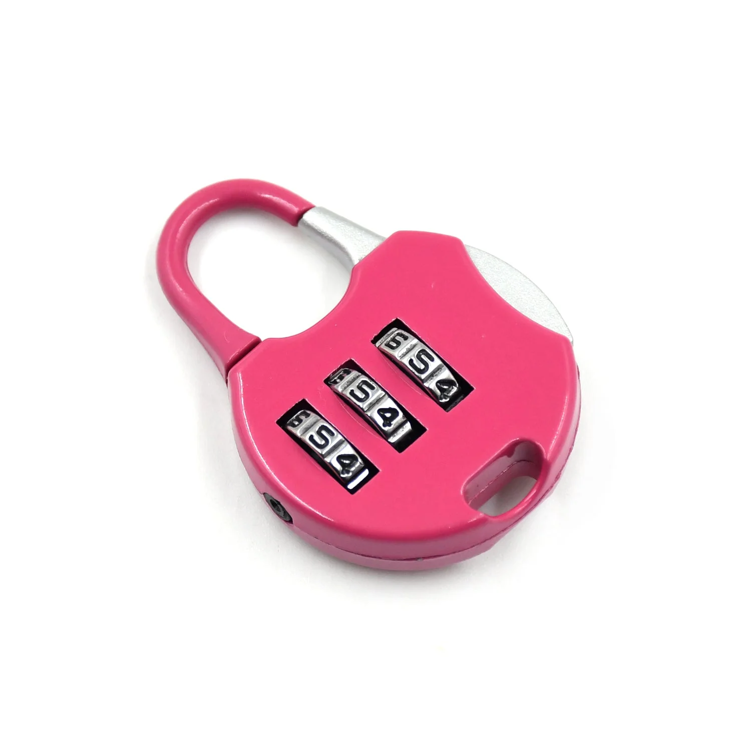 9003 3-Digit Travel Combination Lock of Zinc Alloy, Small Safe Combination Padlock Resettable Number Lock Small Colorful Code Locks for Lockers Suitcases Luggage With Safety Lanyard Spring Coil Wire Disc Brake Lock Reminder Cable - Image 4