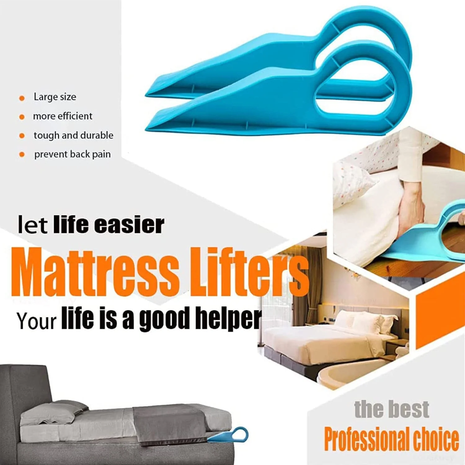 9013 Mattress Lifter Bed Making & Change Bed Sheets Instantly helping Tool ( 1 pc ) - Image 9