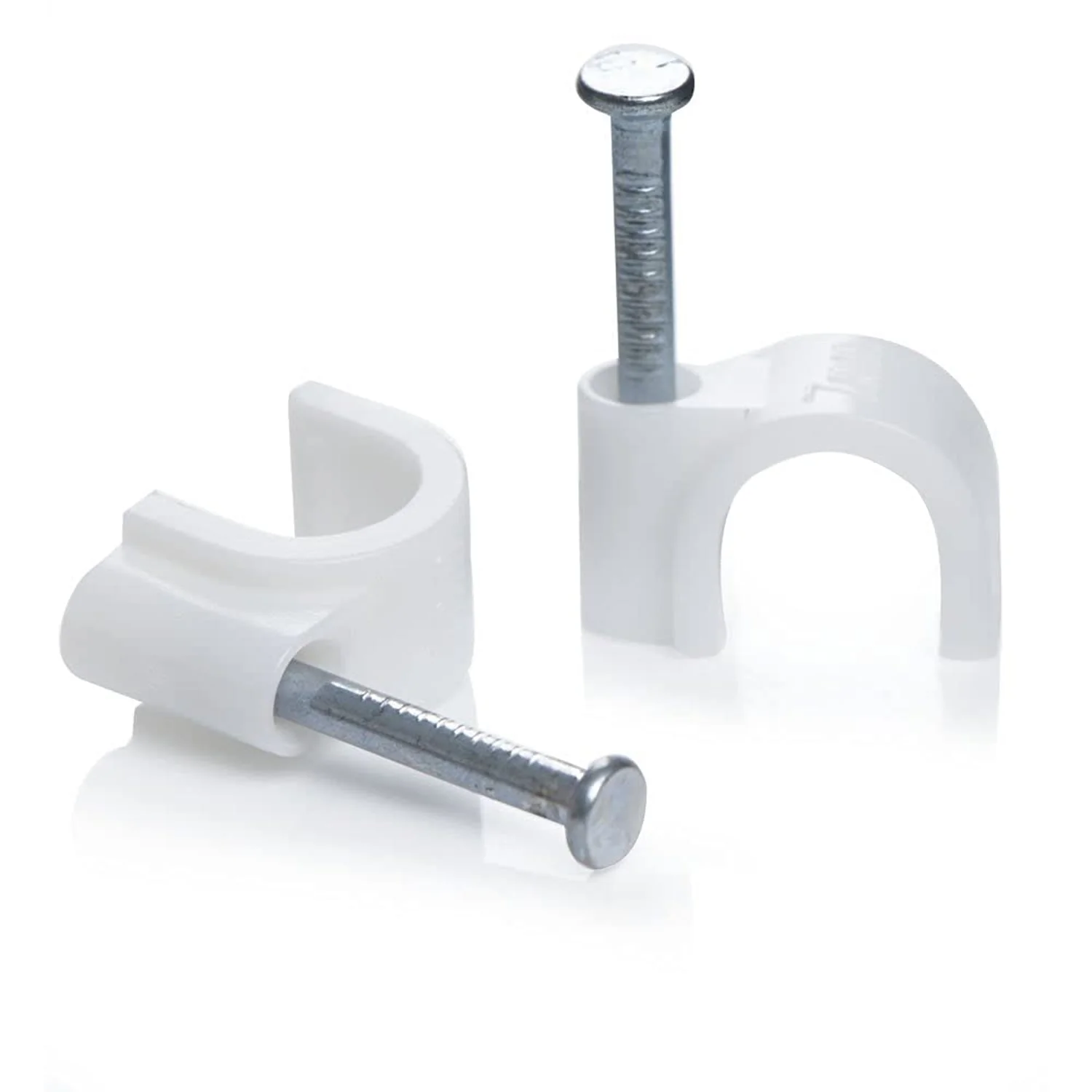 9020 100 Pc 6 MM Cable Clip used in all kinds of wires to make them stuck and holded in walls etc. - Image 2