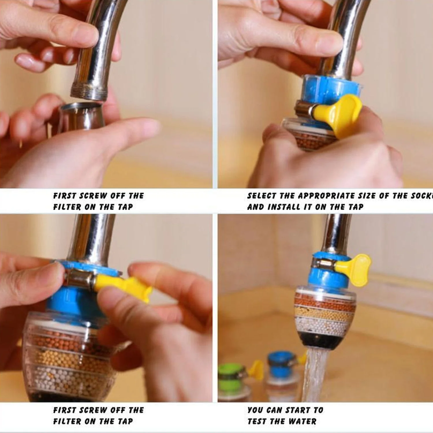 9092 Water Faucet, Clean Purifier Filter Cartridge Water Tap (Six Layer Purifier) - Image 4