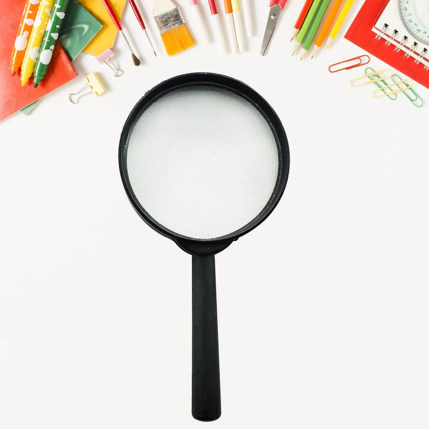 9144 Magnifying glass Lens - reading aid made of glass - real glass magnifying glass that can be used on both sides - glass breakage-proof magnifying glass, Protect Eyes, 75mm & 50mm (2pc Set) - Image 6