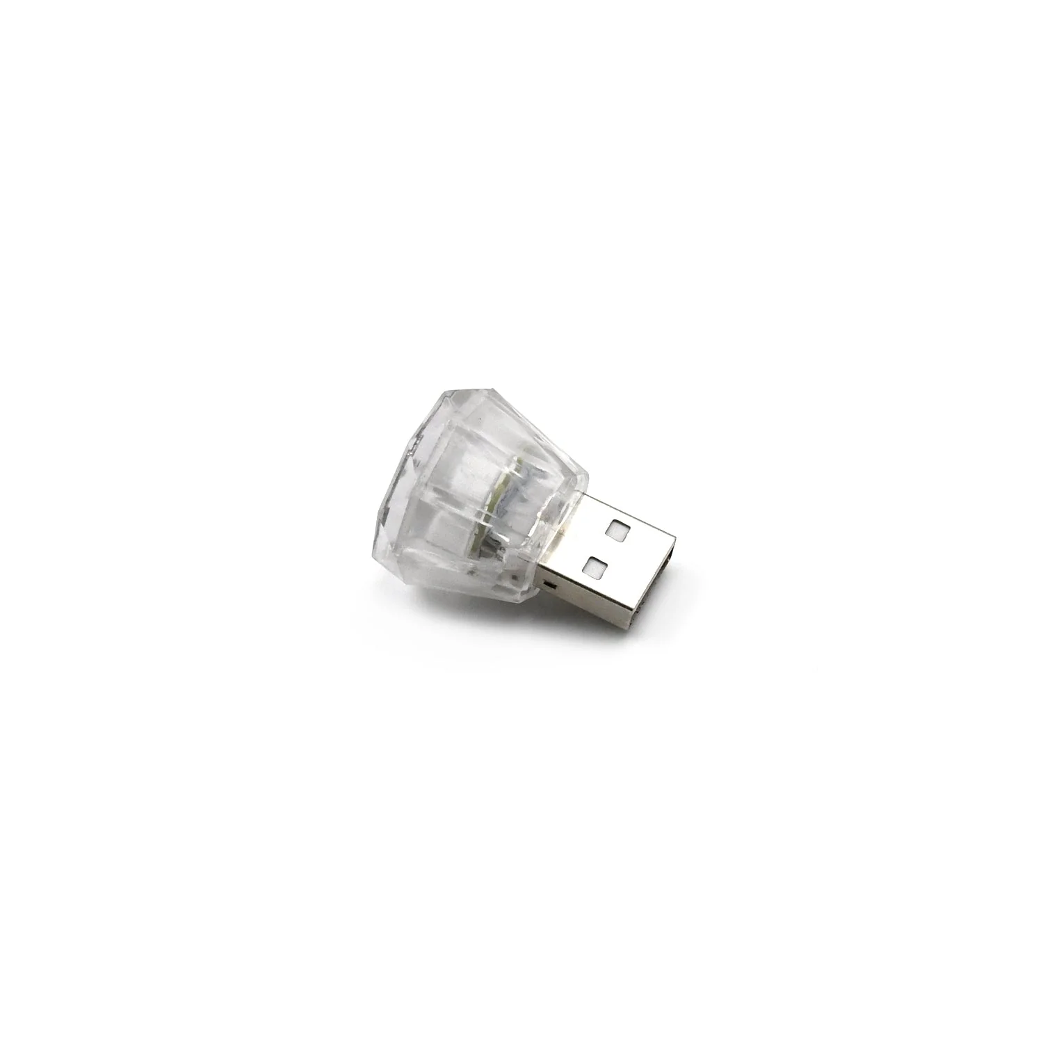 6819 Mix Color Diamond Shape Car Mini USB LED Environmental Lights for Car and Home Decoration Led Light, Mini USB LED Night Lights Car Interior Atmosphere Lamp (Mix -Color) - Image 4