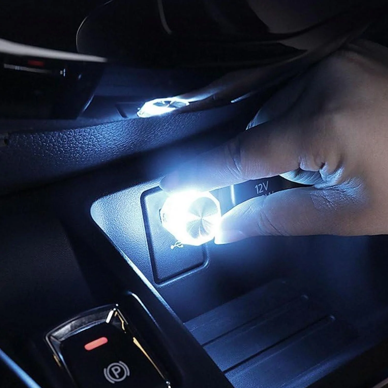 6819 Mix Color Diamond Shape Car Mini USB LED Environmental Lights for Car and Home Decoration Led Light, Mini USB LED Night Lights Car Interior Atmosphere Lamp (Mix -Color) - Image 5