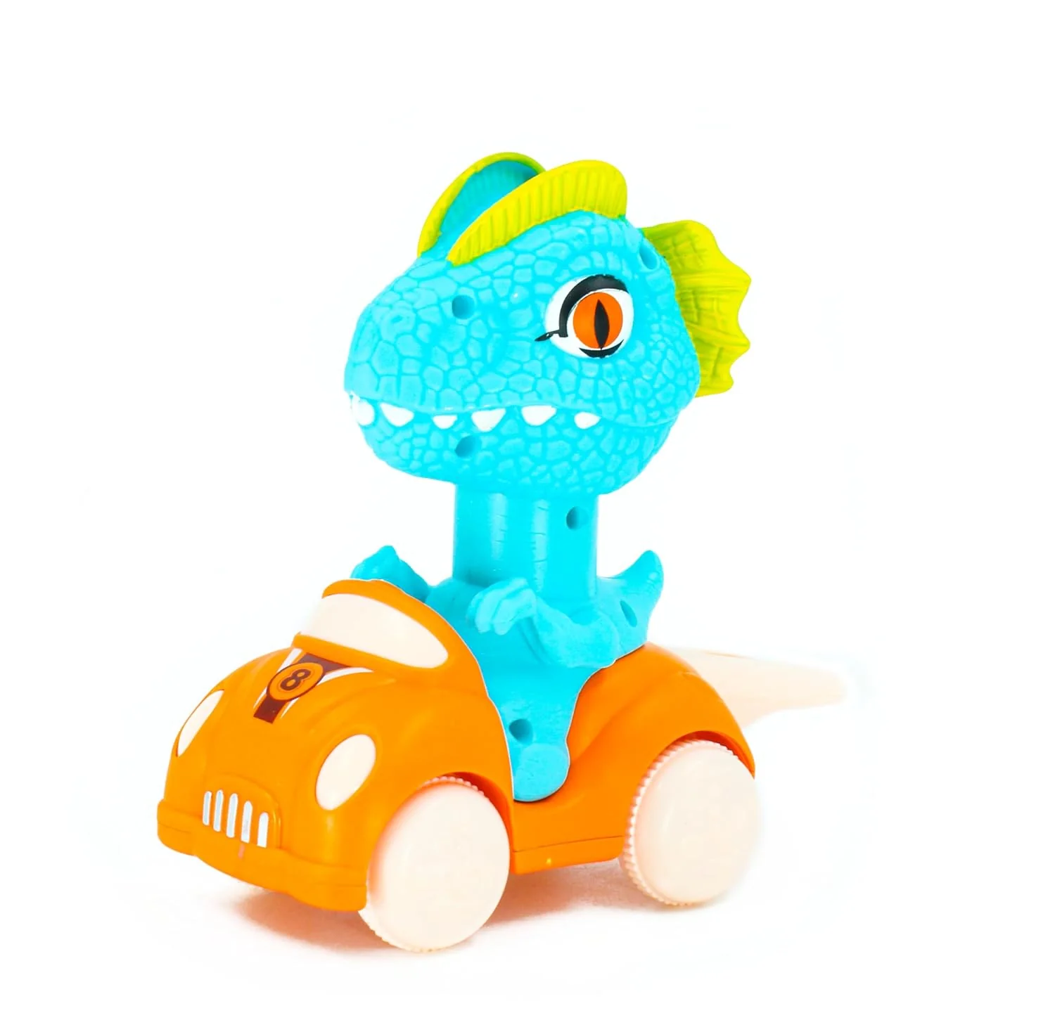 A06482 Press & Go Dinosaur Toy Cars with Whistle Sound - Image 6