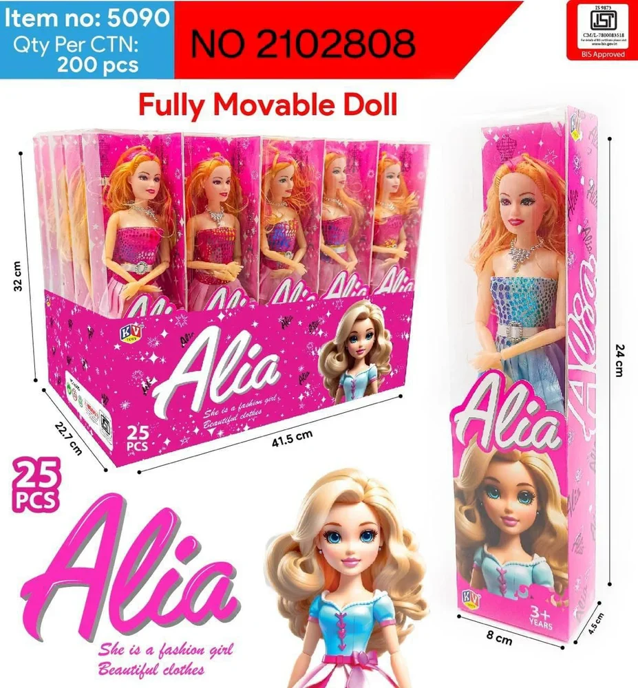 A06491 Alia Fully Movable Fashion Doll with Beautiful Clothes (Item No: 5090) - Image 3