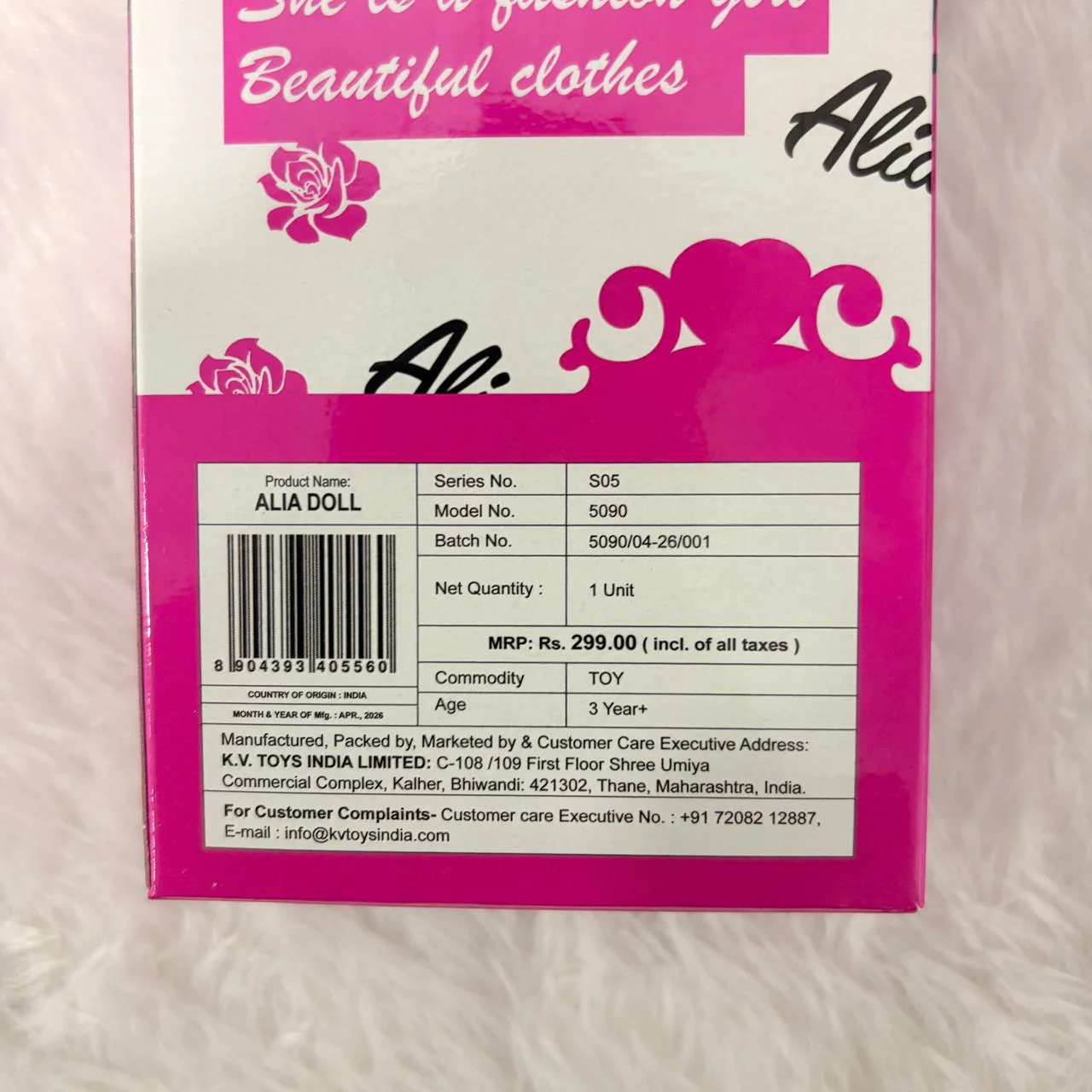 A06491 Alia Fully Movable Fashion Doll with Beautiful Clothes (Item No: 5090) - Image 5