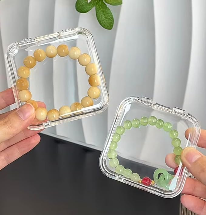 A06496 10-Piece Clear Acrylic Jewellery Organizer Box Set - Image 2