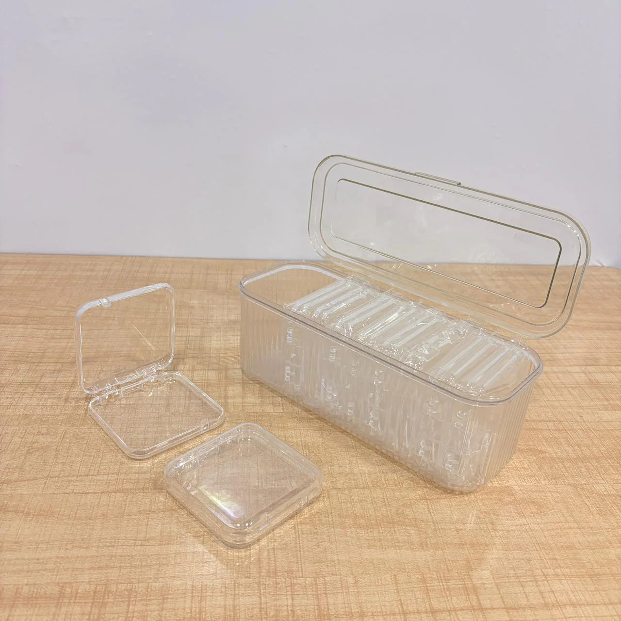 A06496 10-Piece Clear Acrylic Jewellery Organizer Box Set - Image 8