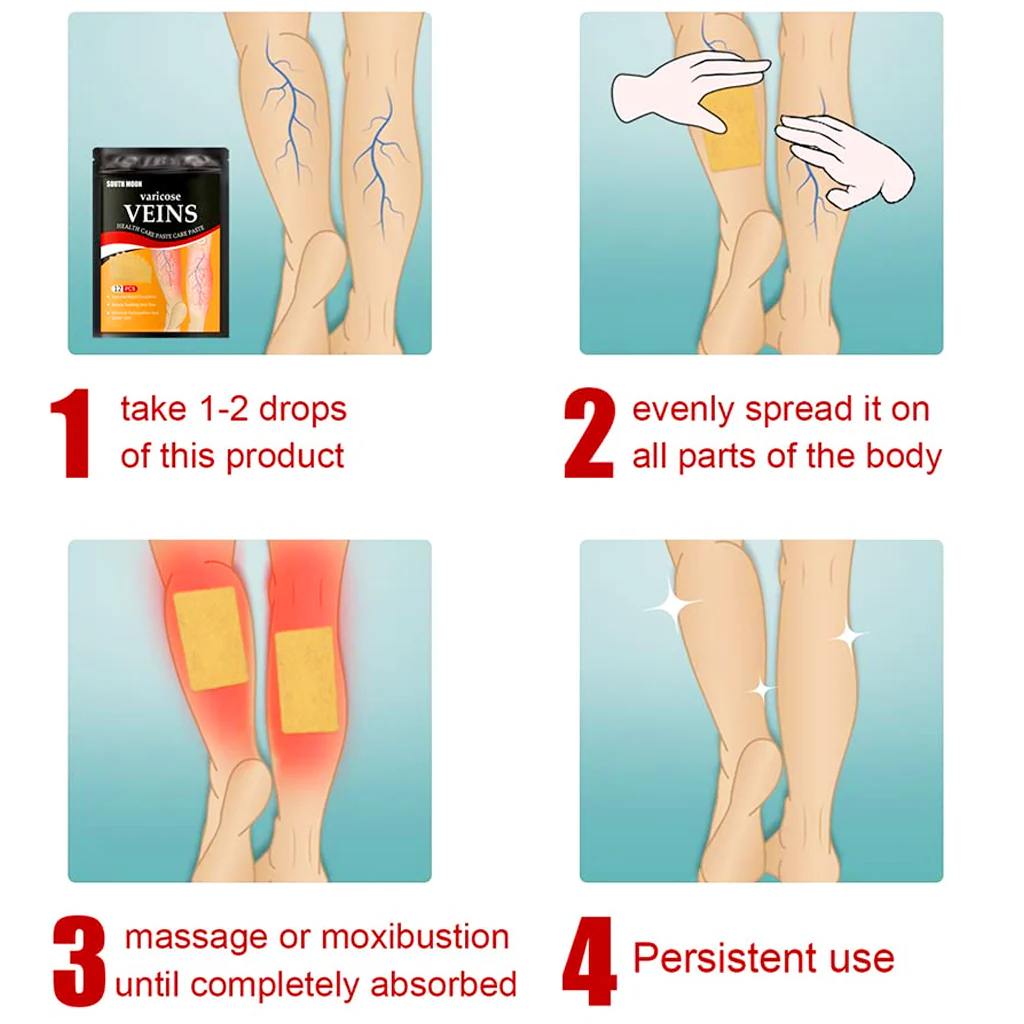 A06566 Varicose Vein Relief Patches (Pack of 12 pcs) - Image 4