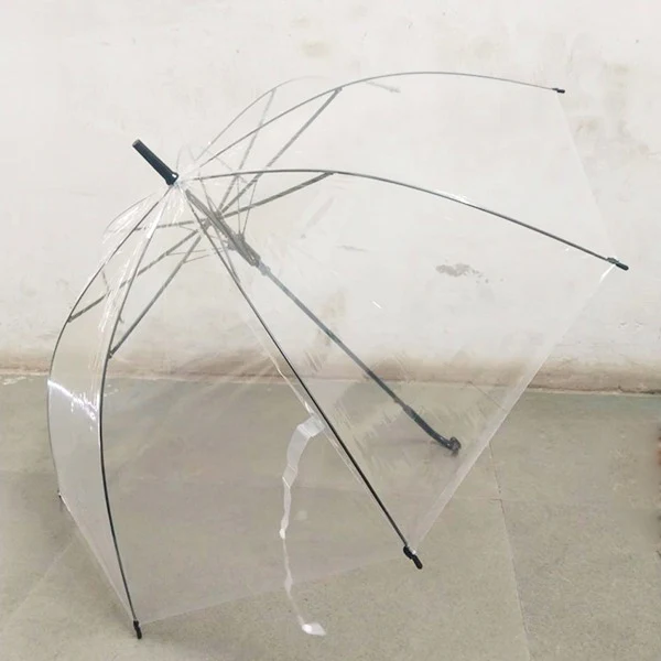 AM5413 Transparent Umbrella, Wedding Style Auto Open Stick Umbrella for Bride Groom Photography Rain Ceremony - Image 10