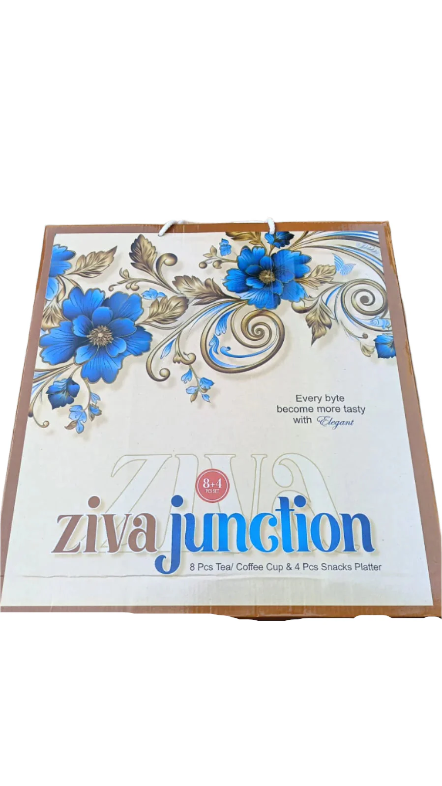 AM3022 ziva junction 8 Pcs Ceramic  Coffee Cups, 4 Leaf Snack plate - Image 4