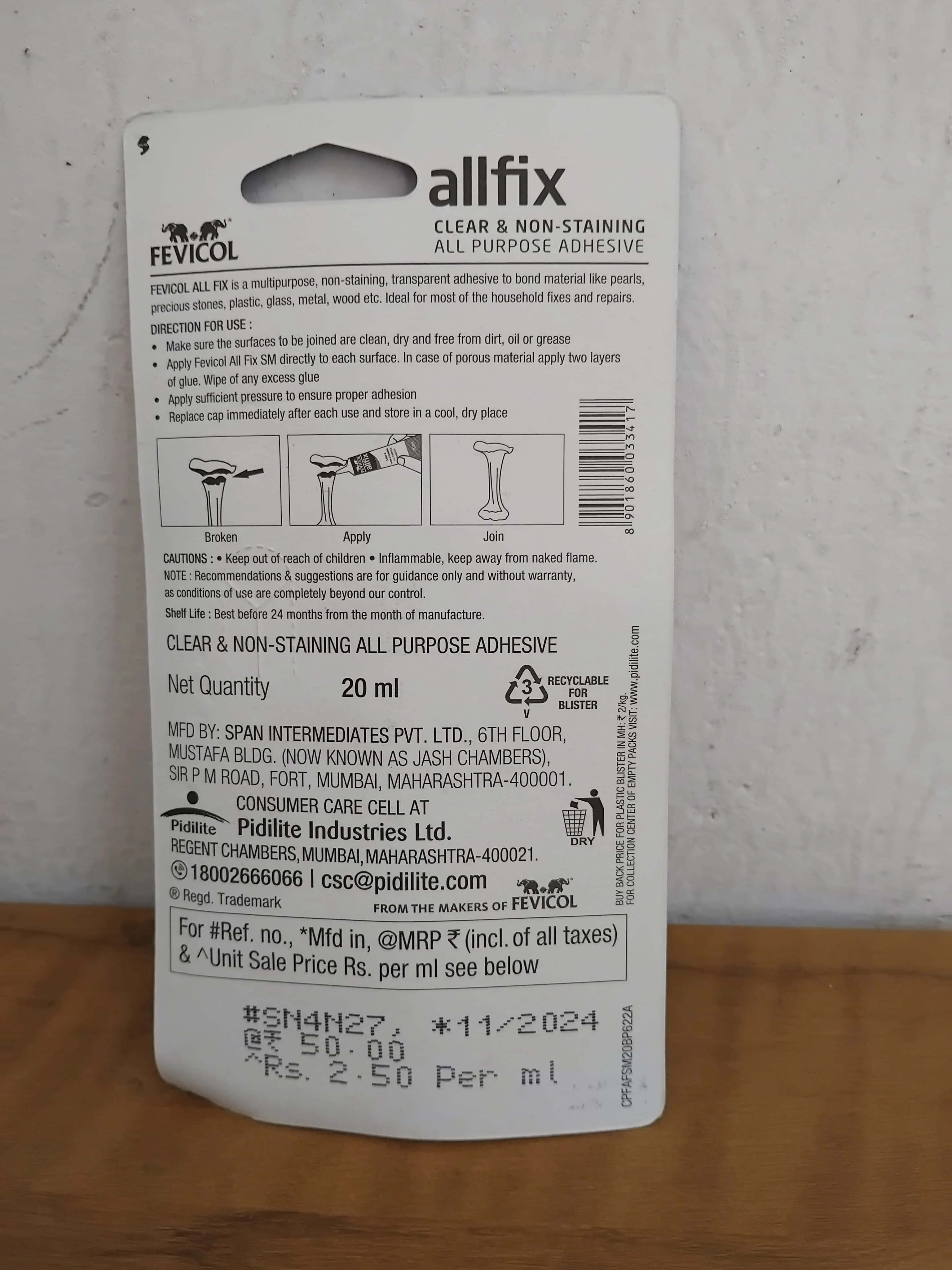 AM3105 Fevicol AllFix 20ml Multi-Purpose - Image 6