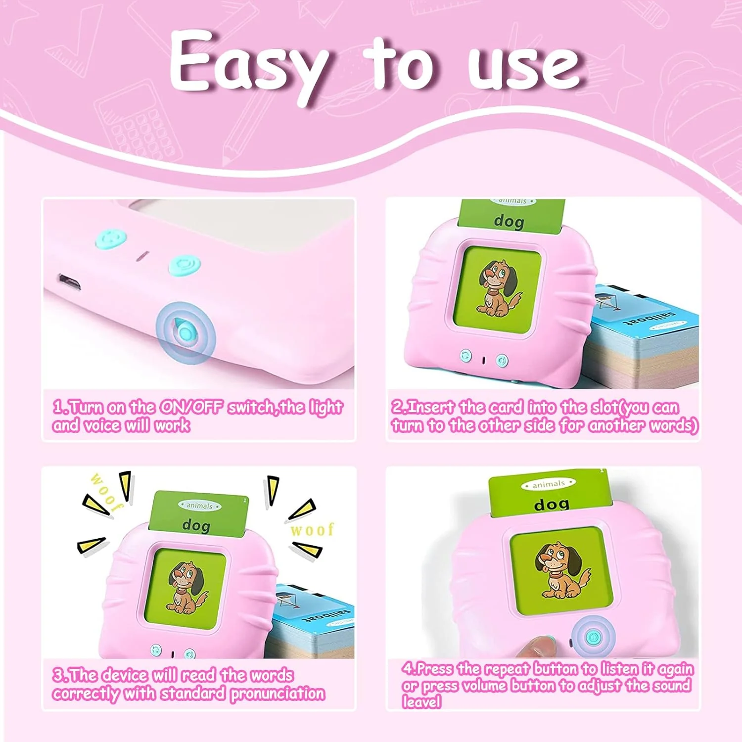 AM0127 Talking Flash Cards Educational Toys - Image 5