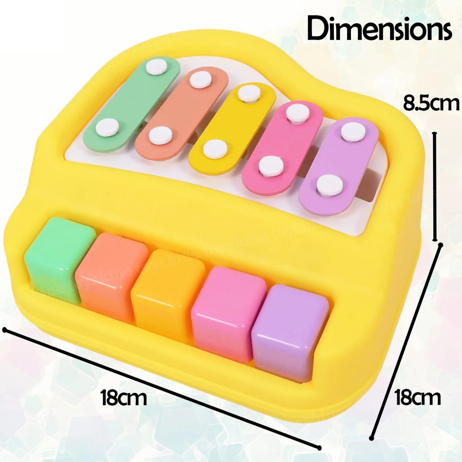 AM0134 Musical Xylophone and Mini Piano - Non-Battery - Image 7