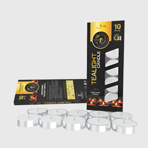 AM0150 Tealight Candle White (Pack of 10, 6 GM) 1 BOX - Image 5