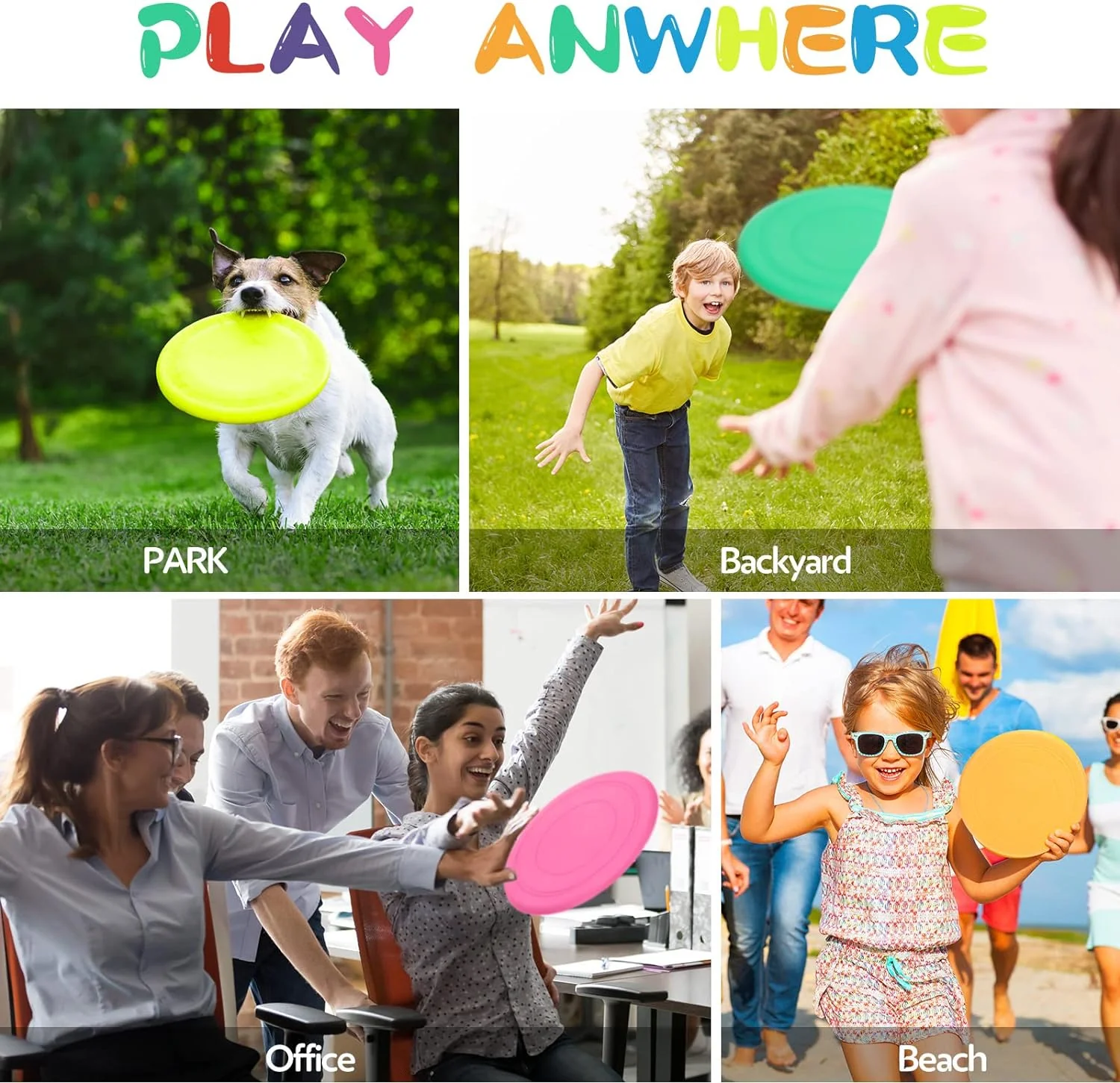 AM0193 Flying Disk for Kids | frizbee disc for Adults | Flying Spinner for Dog Toys Light Weight (Pack of 1) - Image 2