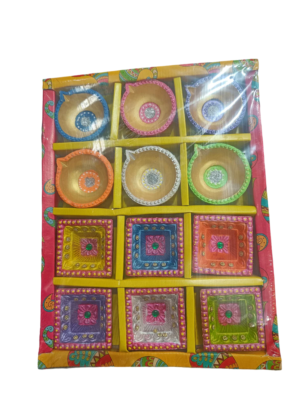 AM0210 Handmade Decorative Diyas For Diwali Decoration ( 12 Pcs) - Image 5