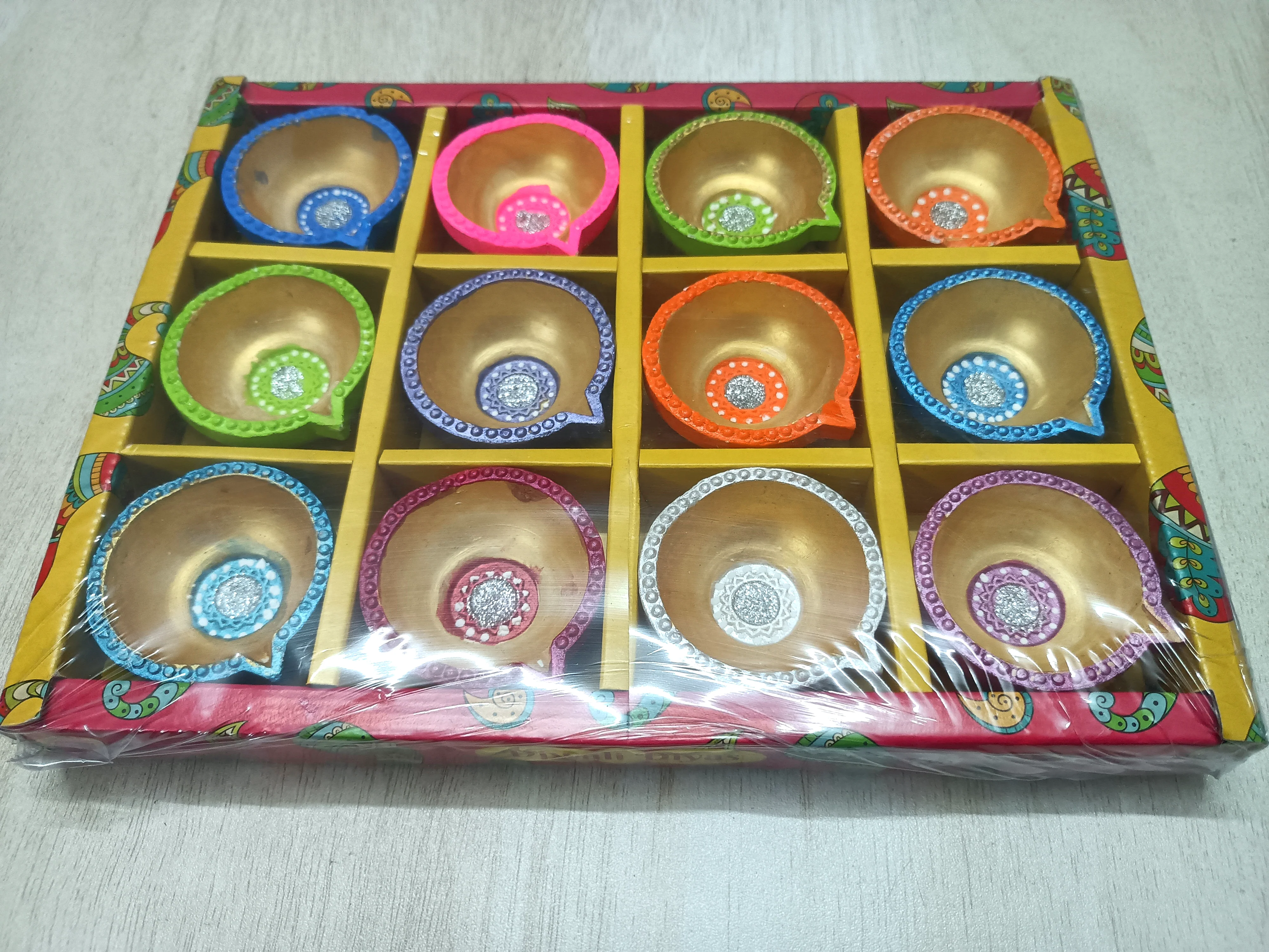AM0210 Handmade Decorative Diyas For Diwali Decoration ( 12 Pcs) - Image 7