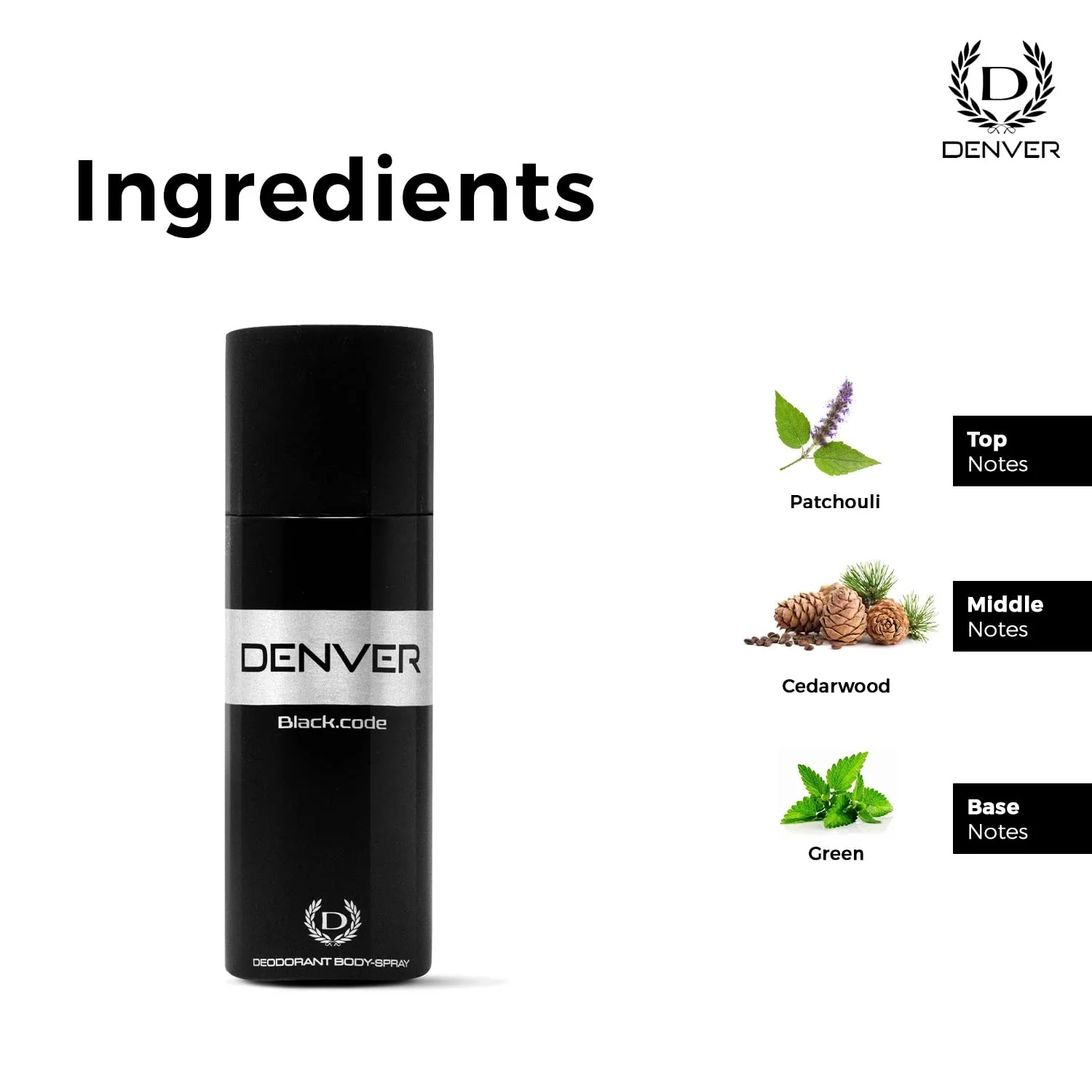 AM0258 DENVER Black.code Deo 150ML - Image 4
