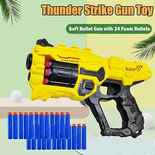 AM0299 Thunder Strike Gun Toy - High Speed Soft Bullet Gun - Image 3