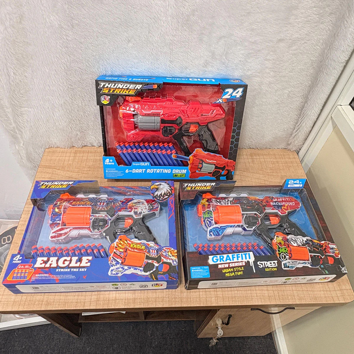 AM0299 Thunder Strike Gun Toy - High Speed Soft Bullet Gun - Image 4
