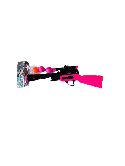 AM0344 Plastic Toy Ball Gun For Kids A unique Air Gun Toy which works on Air pressure by suction and propelling with the help of air, - Image 2