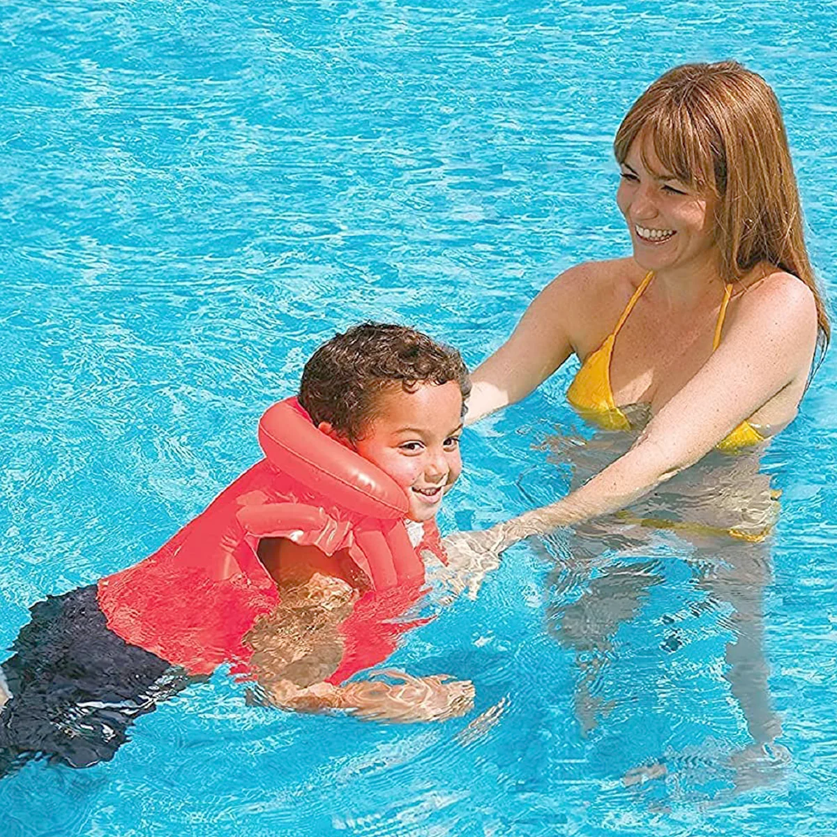 AM0384 Swimming Air Jacket for Kids 3 to 6 Years (Pack of 1) Multicolour - Image 4