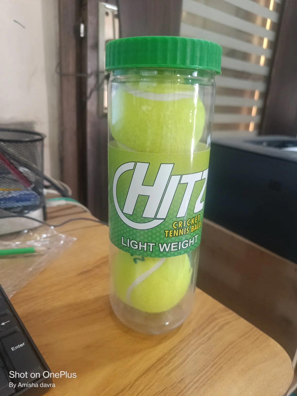 AM0406 HITZ Cricket Tennis Ball ,Light Weight Cricket Tennis Ball (3 balls) - Image 4