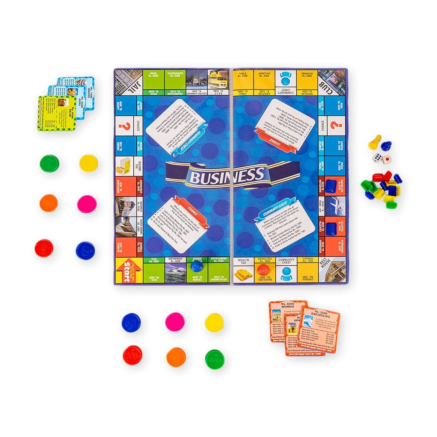 AM0409 Ratna's Business JR. Coins 5 in 1 Board Game Set - Image 2