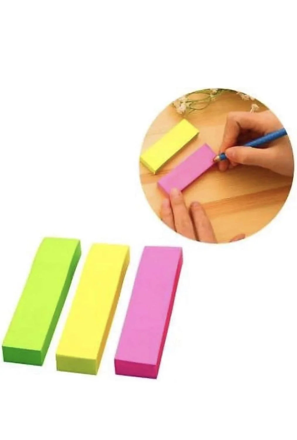 AM0433 JC 3" X 3" Multicolour Sticky Notes (Pack of 1, 100/50 Sheets per pad) - Image 5