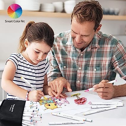 AM0554 12 Pcs Art Markers | Double Brush Tipped Markers Pen | Dual Head Marker - Image 4