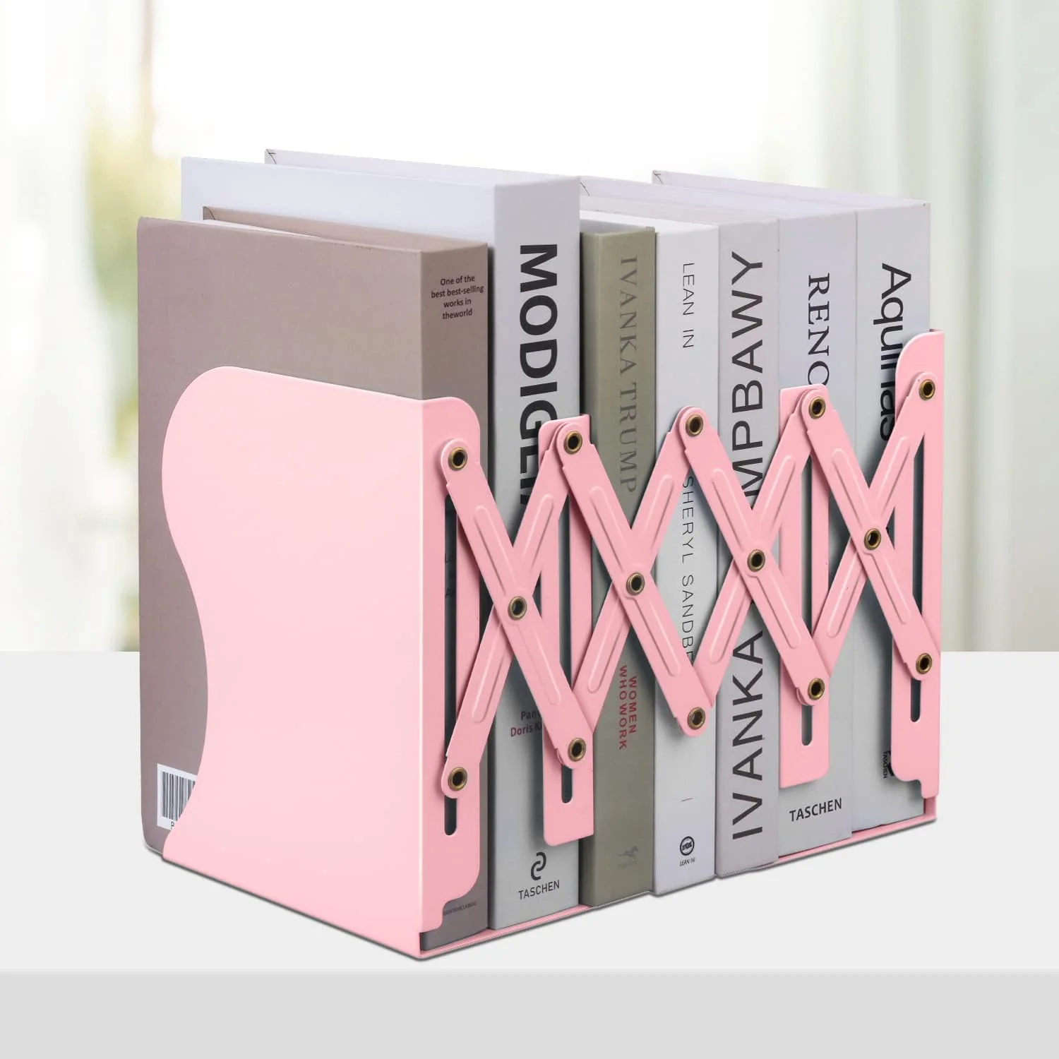 AM0557 Bookends for Shelves, Book Organizer for Desk - Image 2