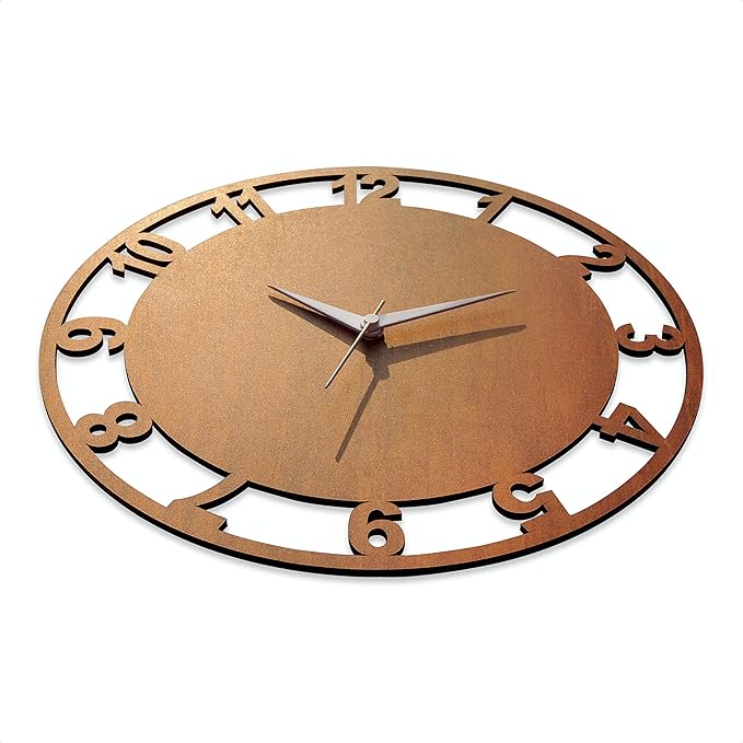 AM0803 Wooden Round Wall Clock design for Home-11.5x11.5 - Image 2