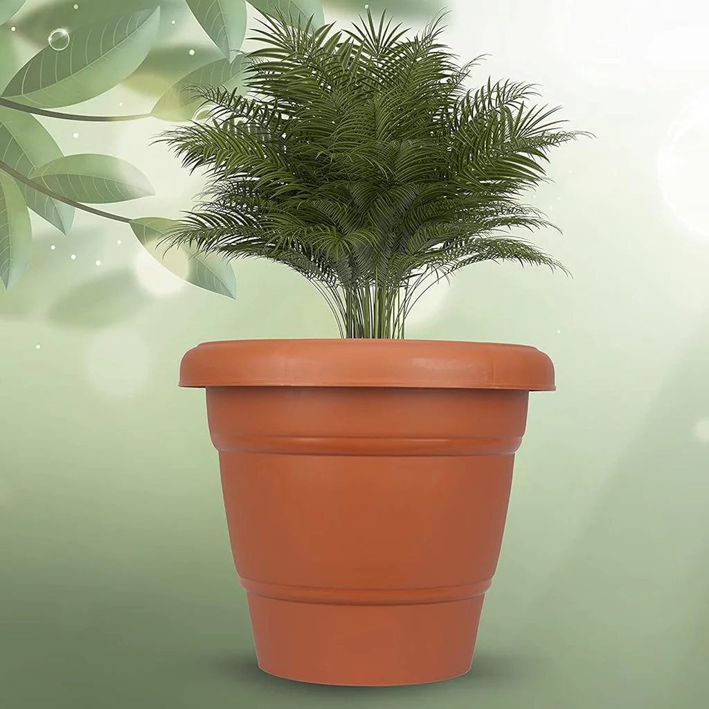 AM0812 Deep Virgin Plastic Round Planter 18 inch - Image 5