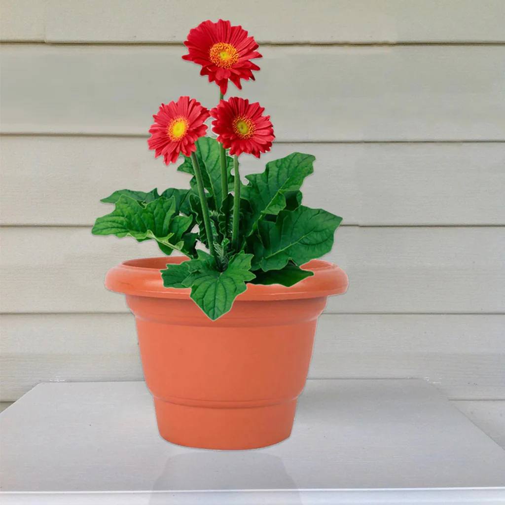 AM0812 Deep Virgin Plastic Round Planter 18 inch - Image 6