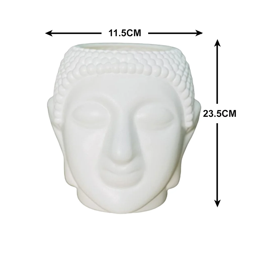 AM0823 Buddha Theme 10 inch Flower Plant Plastic Pot - Image 4