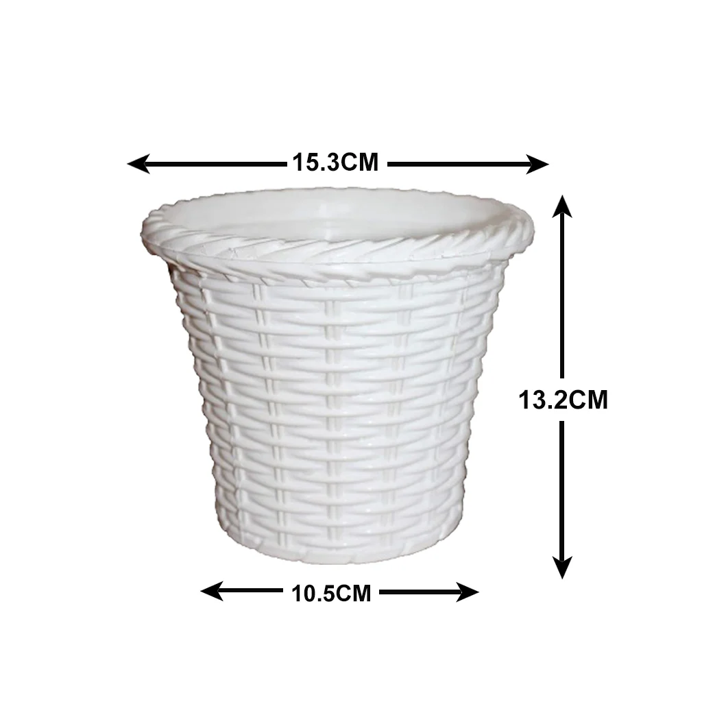 AM0825 Ap Juhi Pot 6 inch -Multicolor Designer Plastic Flower pots - Image 6