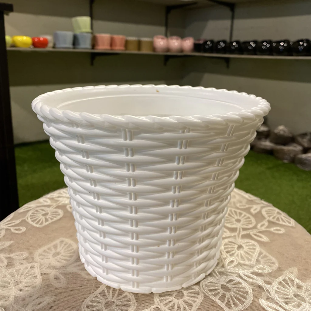 AM0826 Ap Juhi Pot 10 inch -Multicolor Designer Plastic Flower pots - Image 5