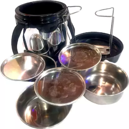 AM0919 Thermoware Hot & Shine Insulated Tiffin Carrier 3 Containers Lunch Box - Image 4