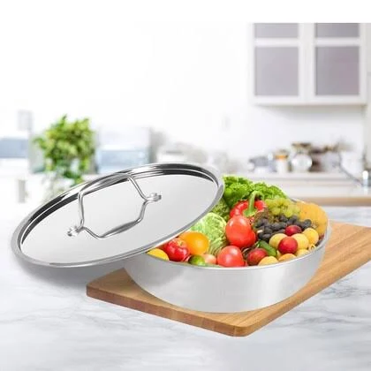 AM0973 Milton Pro Cook Tri-ply Silver Triply Tasla 26cm Designed For Healthy Cooking - Image 5