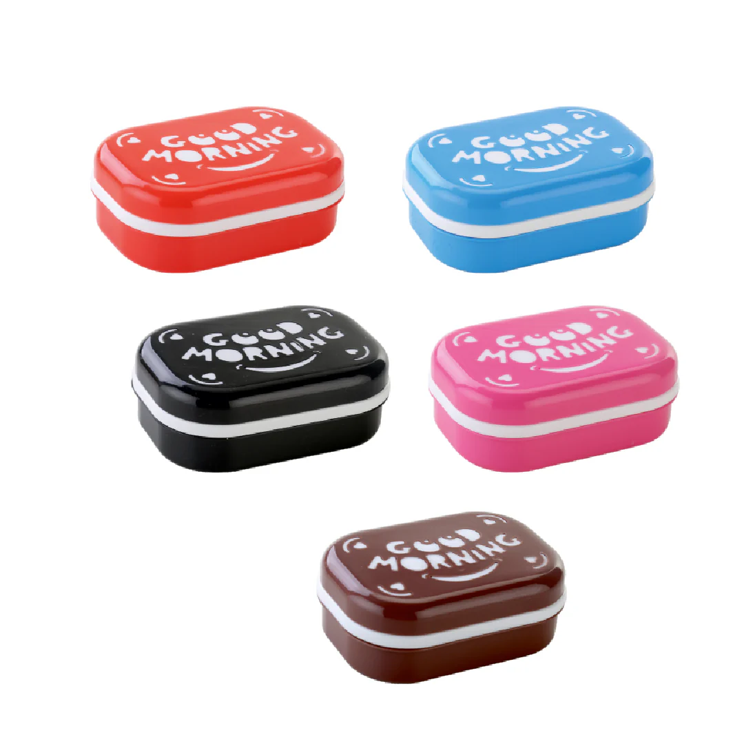 AM3268 Smile Soap Case for Bathroom Color, Design Availablity as per Stock Soap Storage Container Household Soap Dish with Cover 1 Piece - Image 7