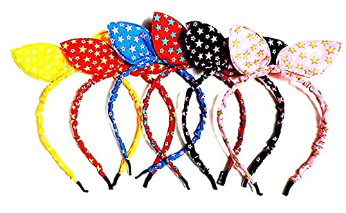AM1026 Fancy Rabbit Ears Hairband for Girls (MultiColor) - 1 Pcs - Image 3