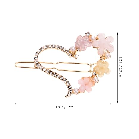 AM1030 Bridal Metal Hairpins Flower Hair Clip for Girls & Womens - 1 Pcs - Image 4