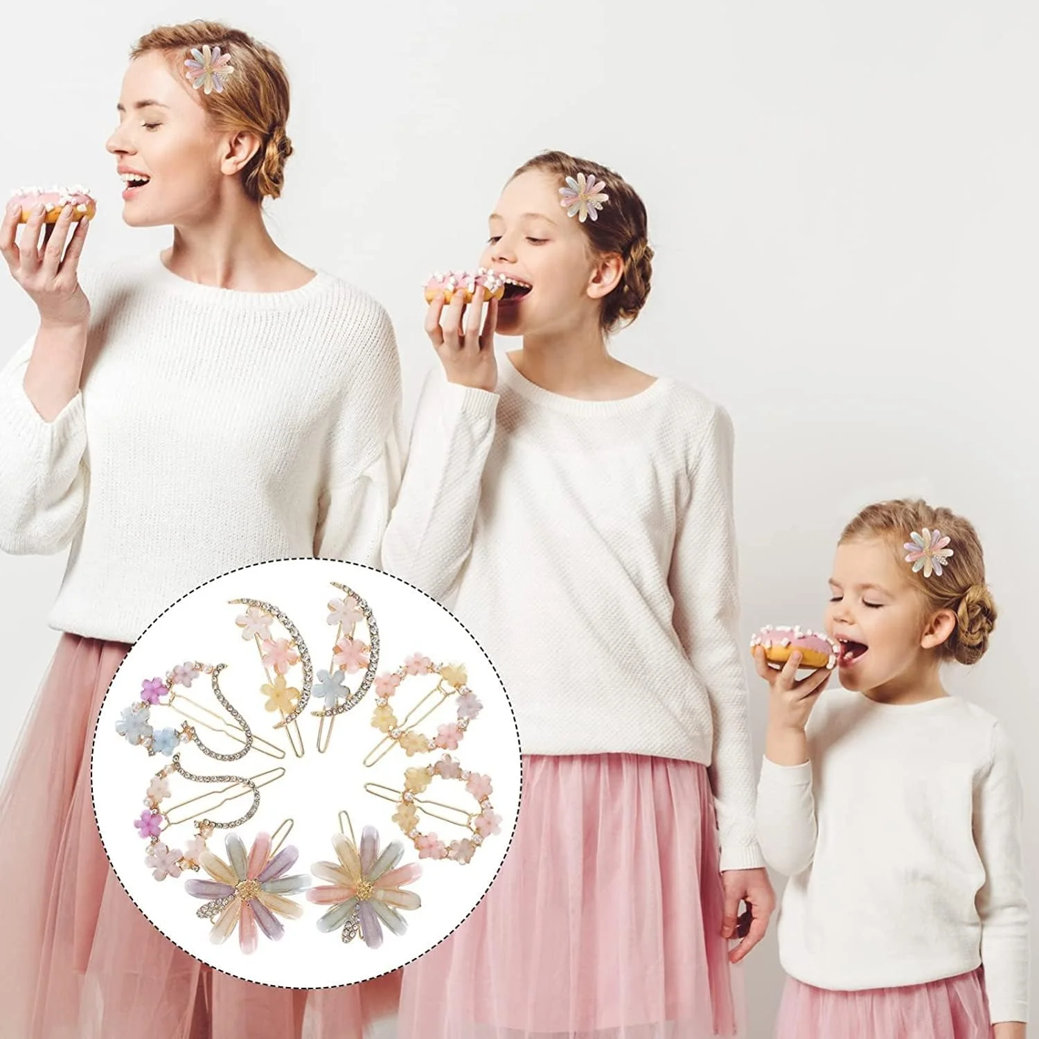 AM1030 Bridal Metal Hairpins Flower Hair Clip for Girls & Womens - 1 Pcs - Image 7